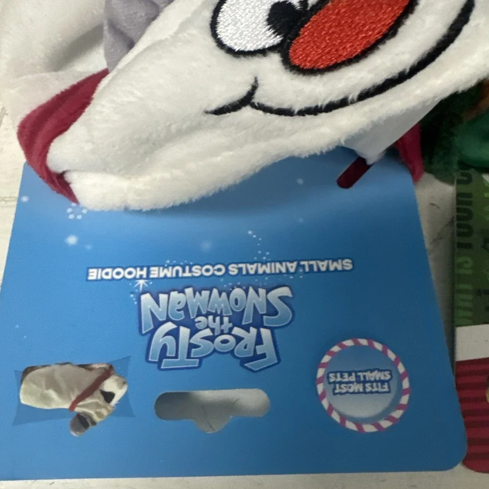 FROSTY THE‎ SNOWMAN + ELF Small Animal Hoodie Costumes-Guinea Pig/Rabbit
